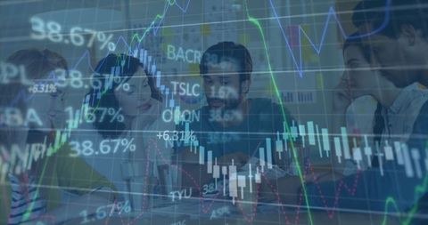 Diverse Team Analyzing Global Financial Data with Stock Market Graphics - Download Free Stock Images Pikwizard.com