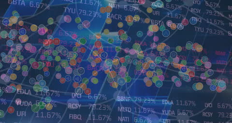 Digital Animation of Financial Data with Network Connections
