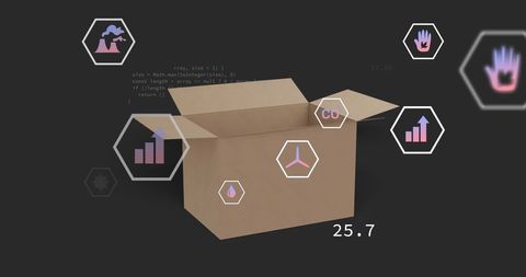Innovative Digital Icons for Shipping Logistics Visualization - Download Free Stock Images Pikwizard.com