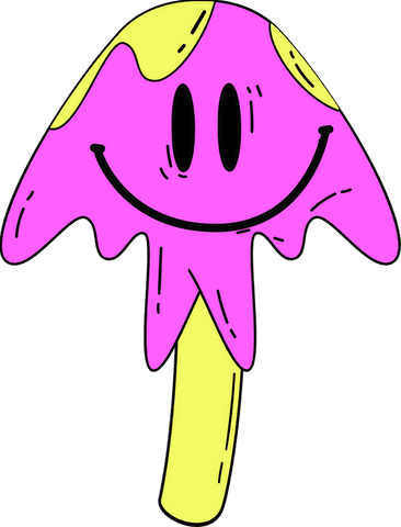 transparent cartoon melting popsicle character with playful smile - Download Free Stock Videos Pikwizard.com