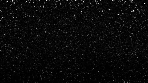 Animation of Falling Snowflakes on Black Background