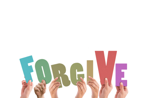 hands holding colorful transparent 'forgive' letters - Download Free Stock Videos Pikwizard.com