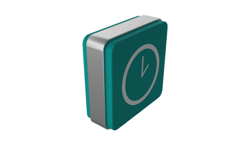 digital 3d cube with clock symbol illustration on transparent background - Download Free Stock Videos Pikwizard.com