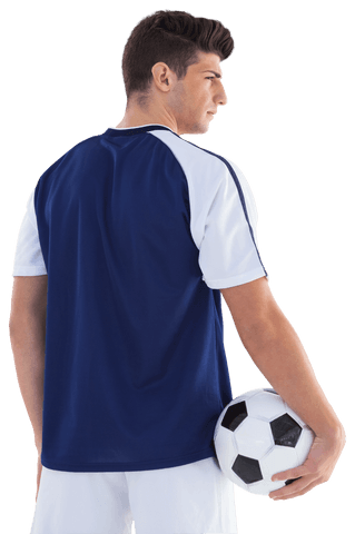 rear view sportsman holding football soccer athlete transparent - Download Free Stock Videos Pikwizard.com