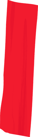 Minimalist red transparent fabric drape with subtle folds