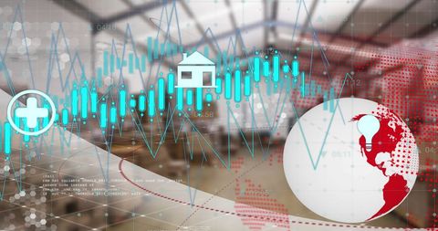 Global Financial Data on Warehouse and Information Networks - Download Free Stock Images Pikwizard.com