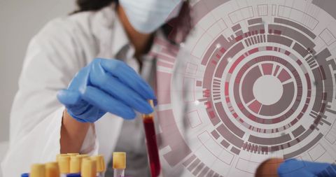 Scientist Conducting Innovative Biotech Research in Futuristic Lab - Download Free Stock Images Pikwizard.com