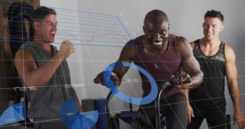High-Intensity Workout with Data-Driven Tracking Overlay