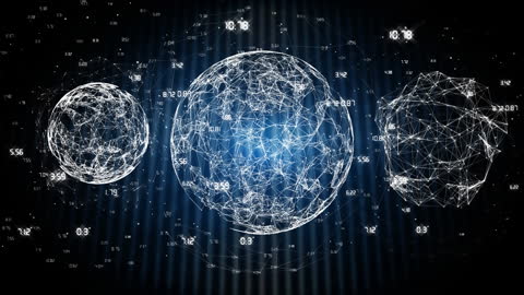 Digital Earth Networking Concept with Glowing Connections