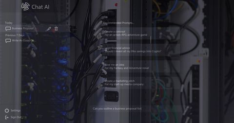 Technician Interacting with AI System in Network Server Room - Download Free Stock Images Pikwizard.com