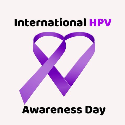 Purple Ribbon Symbolizing International HPV Awareness Day - Download Free Stock Templates Pikwizard.com