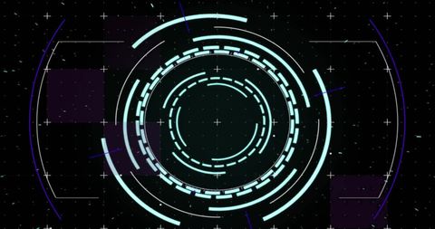 Futuristic HUD Display with Data Processing Elements - Download Free Stock Images Pikwizard.com