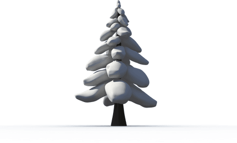 transparent snow-covered winter tree for christmas designs - Download Free Stock Videos Pikwizard.com