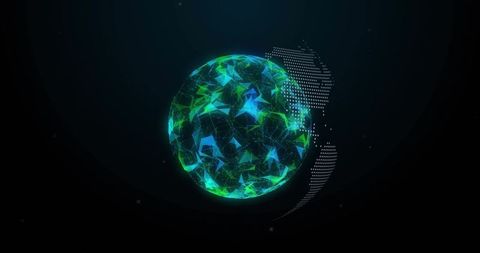 Digital Network of Global Connections in Abstract 3D Design - Download Free Stock Images Pikwizard.com