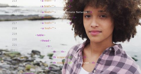 Woman Contributing to Tech and Environment Conservation - Download Free Stock Images Pikwizard.com