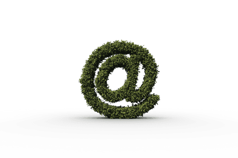 Eco-friendly Email Symbol with Grass on Transparent Background - Download Free Stock Videos Pikwizard.com