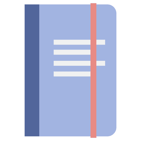 blue transparent notebook vector isolated for students and educators - Download Free Stock Videos Pikwizard.com