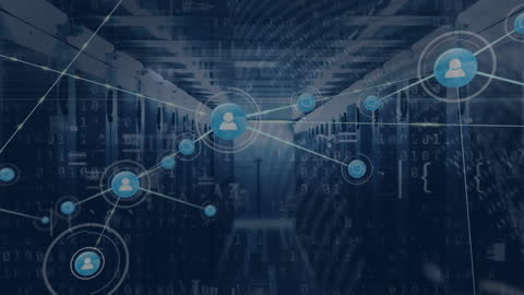 Digital Network Connections in a Virtual Server Room