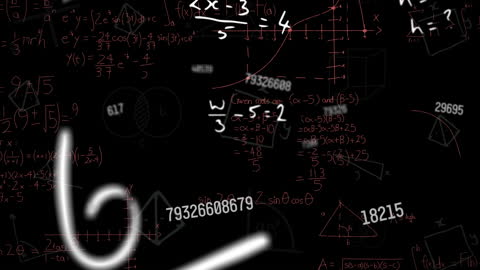 Abstract Mathematical Formulas in Motion