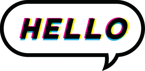 Colorful Retro Hello Text in Transparent Speech Bubble - Download Free Stock Videos Pikwizard.com