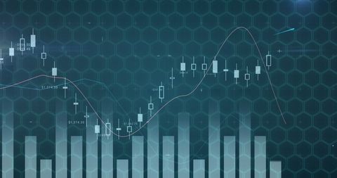 Futuristic Finance Display with Rising Stock Market Charts - Download Free Stock Images Pikwizard.com