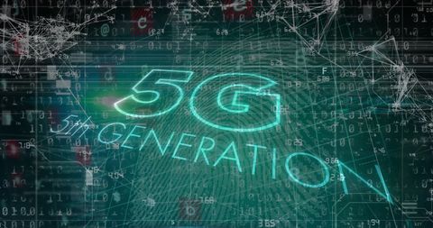 Futuristic 5G Technology and Data Network Visualization - Download Free Stock Images Pikwizard.com