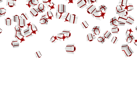 transparent burst of white and red wrapped presents - Download Free Stock Videos Pikwizard.com