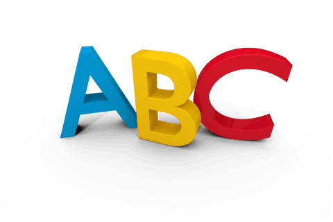 colorful 3d abc letters with transparent background - Download Free Stock Videos Pikwizard.com