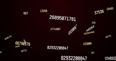 Dynamic Data Visualization with Flying Numbers on Brown Gradient - Download Free Stock Images Pikwizard.com
