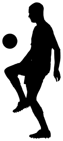 Football Silhouette Kicking Ball on Transparent Background - Download Free Stock Videos Pikwizard.com