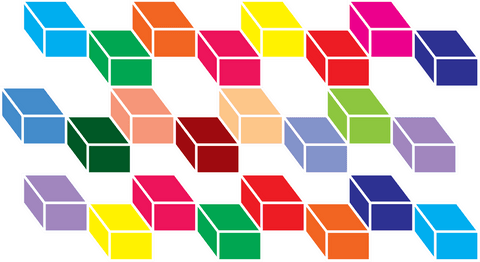 vibrant arrangement of transparent multicolored block cubes - Download Free Stock Videos Pikwizard.com