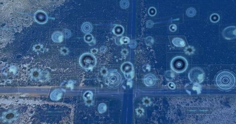 Digital Blueprint of Landscape with Data Processing