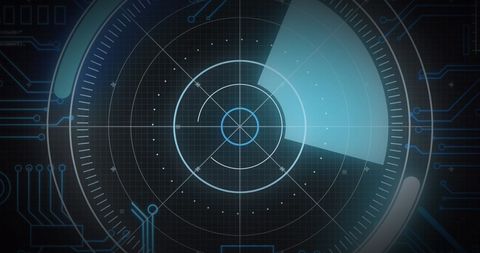 Futuristic Digital Interface with Scanning Radar Design - Download Free Stock Images Pikwizard.com
