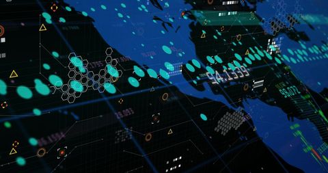 Digital Data Streams Overlaid on World Map - Download Free Stock Images Pikwizard.com