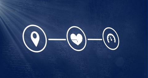 Futuristic Infographic Transforming Health Connectivity