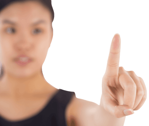 Transparent Businesswoman Pointing Touch Screen Interface - Download Free Stock Videos Pikwizard.com
