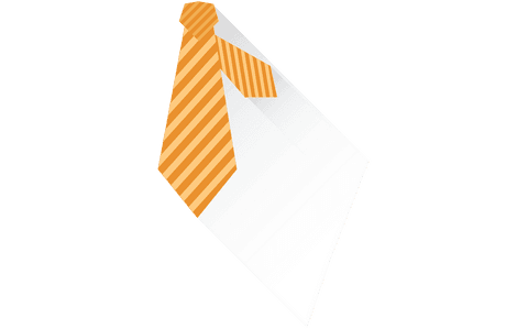 Elegant Orange Striped Tie Isolated on Transparent Background - Download Free Stock Videos Pikwizard.com