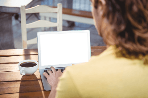Man Using Laptop with Transparent Screen at Cafe - Download Free Stock Videos Pikwizard.com
