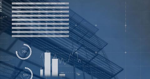 Statistical Data Analysis With Modern Architectural Background - Download Free Stock Images Pikwizard.com