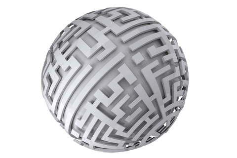 Transparent Futuristic Globe with Labyrinth Design Sphere - Download Free Stock Videos Pikwizard.com
