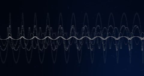 Abstract Sound Waves on Dark Background - Download Free Stock Images Pikwizard.com