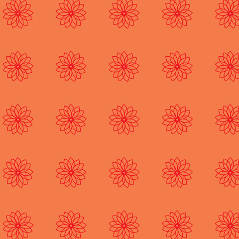 Elegant Red and Orange Floral Pattern on Transparent Background - Download Free Stock Videos Pikwizard.com