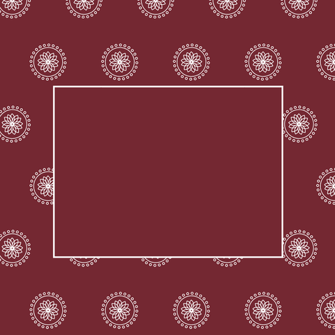 Red and White Floral Motif on Transparent Background - Download Free Stock Videos Pikwizard.com