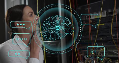 Ai integration with server technology by skilled technician