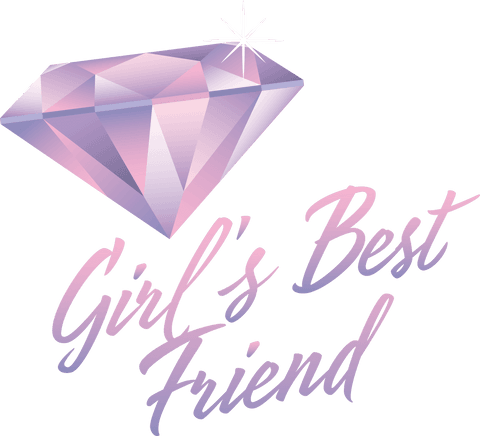 girls best friend luxury text with pink diamond on transparent background - Download Free Stock Videos Pikwizard.com