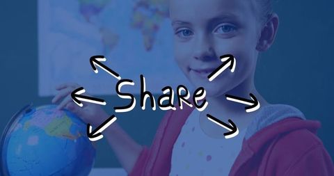 Enthusiastic Student Exploring Globe In Classroom for Collaborative Learning