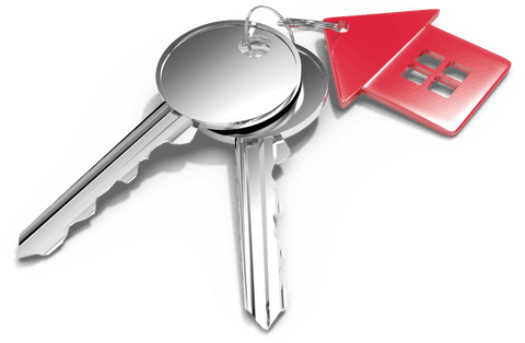 Transparent Keys with Red House Keychain Symbolizing Home Ownership - Download Free Stock Videos Pikwizard.com