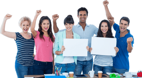 transparent enthusiastic team celebrating success - Download Free Stock Videos Pikwizard.com