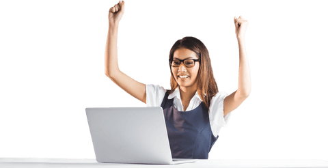 achieving success celebrating poses impactful moment business - Download Free Stock Videos Pikwizard.com