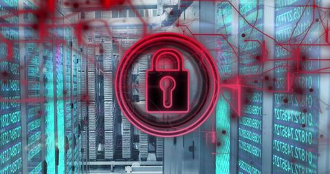 Cyber Security and Data Protection in Server Room - Download Free Stock Images Pikwizard.com